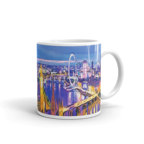LONDON EYE Double-Sided Coffee Mug Tea Cup 11oz & 15oz