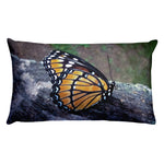 BUTTERFLY - Reversible Decorative Throw Pillow 20"x12"