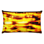 LIQUID GOLD Reversible Decorative Throw Pillow 20"x12"