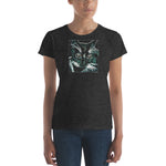 GLOWING CAT Women's Classic Fit Short-Sleeve T-Shirt - Size S-XL - 6 Colors