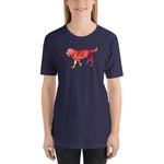 LABRADOR ROSE DOG Unisex Short Sleeve T-Shirt - Size XS-XL - 7 Colors
