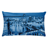 LONDON EYE Reversible Decorative Throw Pillow 20"x12"