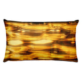 LIQUID GOLD Reversible Decorative Throw Pillow 20"x12"